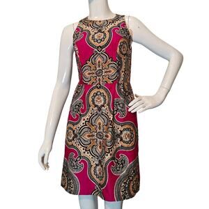 Moulinette Soeurs Pink Paisley Open Back Dress Size 0